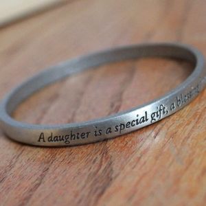 Unknown Brand "A daughter is a special gift..." Bangle Bracelet